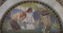 Копия картины "religion mural in lunette from the family and education series" художника "пирс чарльз спарк"