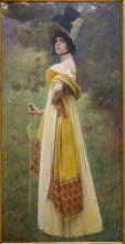 Копия картины "the shawl" художника "пирс чарльз спарк"