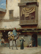 Репродукция картины "the pottery seller in old city cairo" художника "пирс чарльз спарк"