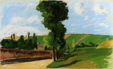 Копия картины "landscape at pontoise 2" художника "писсарро камиль"