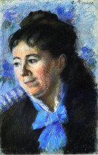 Картина "portrait of madame felicie vellay estruc" художника "писсарро камиль"
