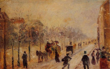 Копия картины "boulevard des batignolles" художника "писсарро камиль"