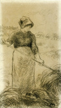 Копия картины "haymaker" художника "писсарро камиль"