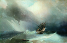 Картина "буря" художника "айвазовский иван"