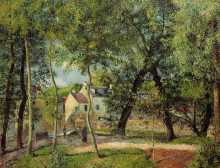 Копия картины "landscape at osny near watering" художника "писсарро камиль"