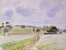 Картина "field of rye" художника "писсарро камиль"