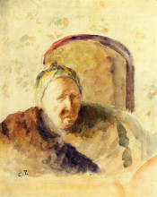 Картина "portrait of the artist&#39;s mother" художника "писсарро камиль"
