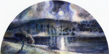 Репродукция картины "landscape" художника "писсарро камиль"