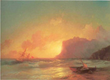 Копия картины "море. коктебель" художника "айвазовский иван"