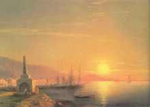 Картина "восход солнца в феодосии" художника "айвазовский иван"