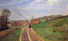 Картина "lordship lane station, dulwich" художника "писсарро камиль"