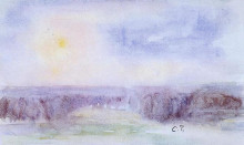 Копия картины "landscape at eragny" художника "писсарро камиль"