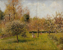 Копия картины "spring at eragny" художника "писсарро камиль"