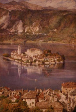 Картина "isola san giulio, lake orta" художника "пойнтер эдвард джон"