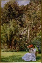 Копия картины "in a garden" художника "пойнтер эдвард джон"