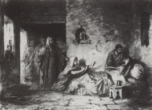 Репродукция картины "воскрешение дочери иаира" художника "поленов василий"