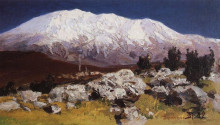 Репродукция картины "у подножия горы хермон" художника "поленов василий"