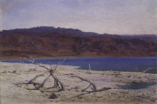 Репродукция картины "мертвое море" художника "поленов василий"