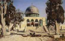 Репродукция картины "харам эш-шериф - площадь, где находился древний иерусалимский храм" художника "поленов василий"