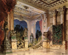 Репродукция картины "зал в волшебном замке" художника "поленов василий"