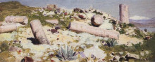 Репродукция картины "развалины тивериады" художника "поленов василий"