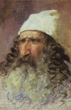 Репродукция картины "голова фарисея" художника "поленов василий"