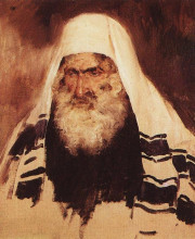 Репродукция картины "голова старого еврея" художника "поленов василий"