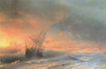 Картина "буря над евпаторией" художника "айвазовский иван"