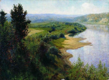 Копия картины "река" художника "поленов василий"