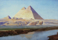 Картина "большие пирамиды хеопса и хефрена" художника "поленов василий"