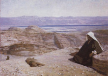 Копия картины "был в пустыне" художника "поленов василий"