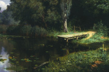 Репродукция картины "pond" художника "поленов василий"