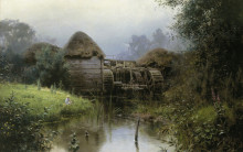 Копия картины "old mill" художника "поленов василий"