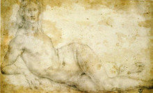 Картина "female nude" художника "понтормо джакопо"