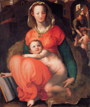 Копия картины "madonna and child" художника "понтормо джакопо"