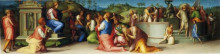 Репродукция картины "joseph revealing himself to his brothers" художника "понтормо джакопо"