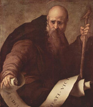 Репродукция картины "st. anthony abbot" художника "понтормо джакопо"