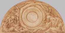 Картина "study for the lunette with vertumnus and pomona" художника "понтормо джакопо"