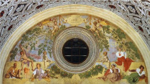 Картина "vertumnus and pomona" художника "понтормо джакопо"