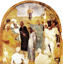 Репродукция картины "christ before pilate" художника "понтормо джакопо"