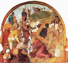 Копия картины "the ascent to calvary" художника "понтормо джакопо"