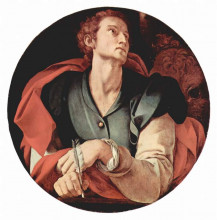 Репродукция картины "four evangelists: saint luke" художника "понтормо джакопо"