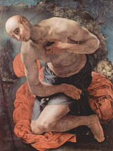 Копия картины "the penitence of st. jerome" художника "понтормо джакопо"