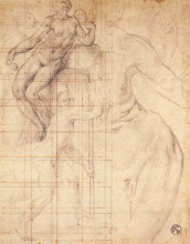 Картина "adam and eve at work" художника "понтормо джакопо"