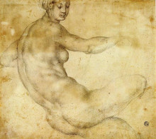 Картина "female nude" художника "понтормо джакопо"