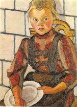 Репродукция картины "portrait of the artist&#39;s sister" художника "попова любовь"