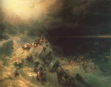 Репродукция картины "всемирный потоп" художника "айвазовский иван"