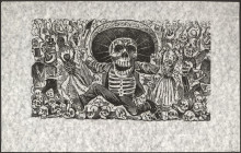 Картина "calavera from oaxaca" художника "посада хосе гуадалупе"