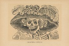 Репродукция картины "la calavera catrina" художника "посада хосе гуадалупе"