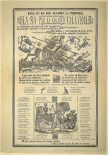 Картина "this is don quixote the first, the giant calavera without equal" художника "посада хосе гуадалупе"